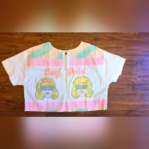 80s cali barbie sequel crop top